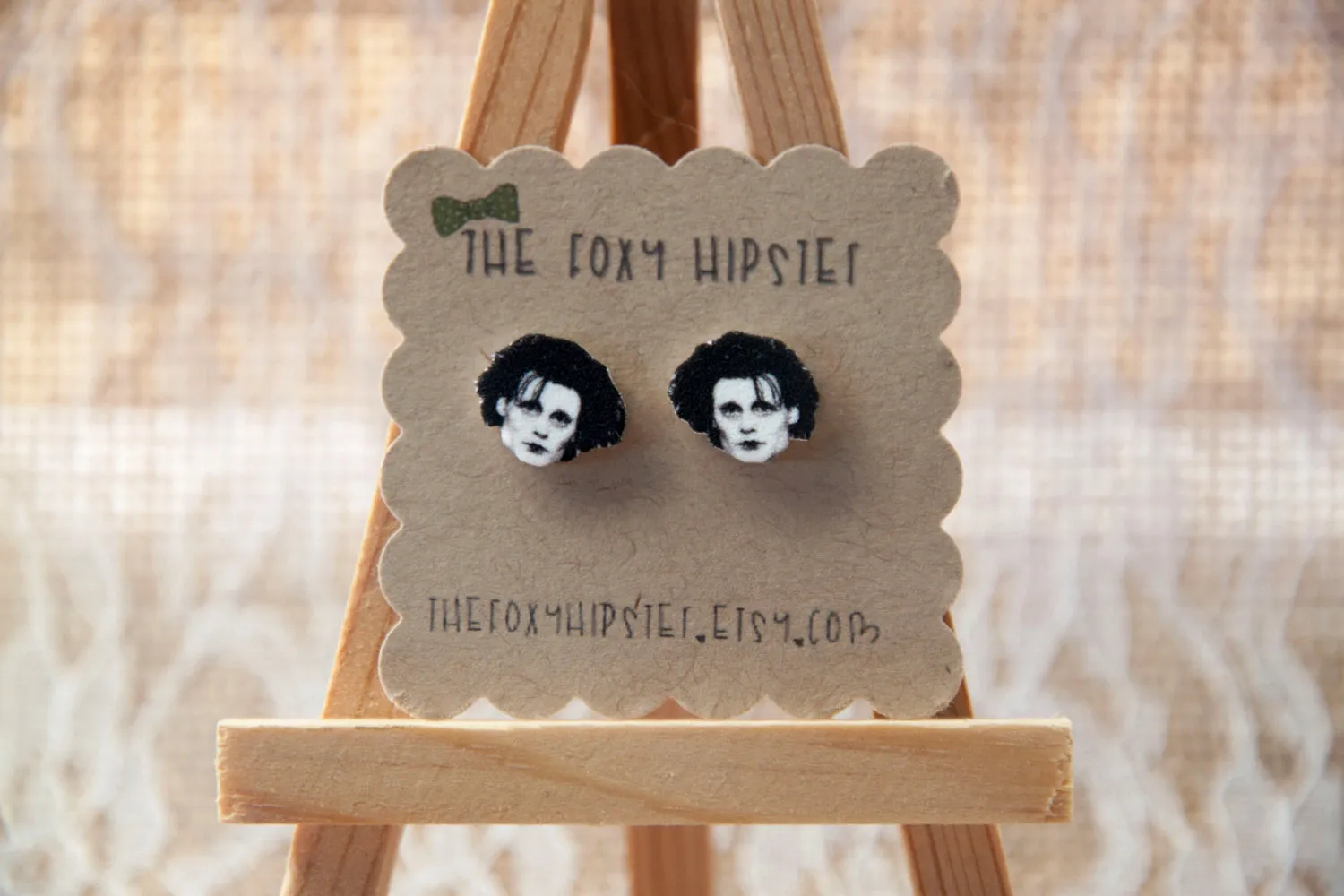 Edward Scissorhands Inspired Stud Earrings