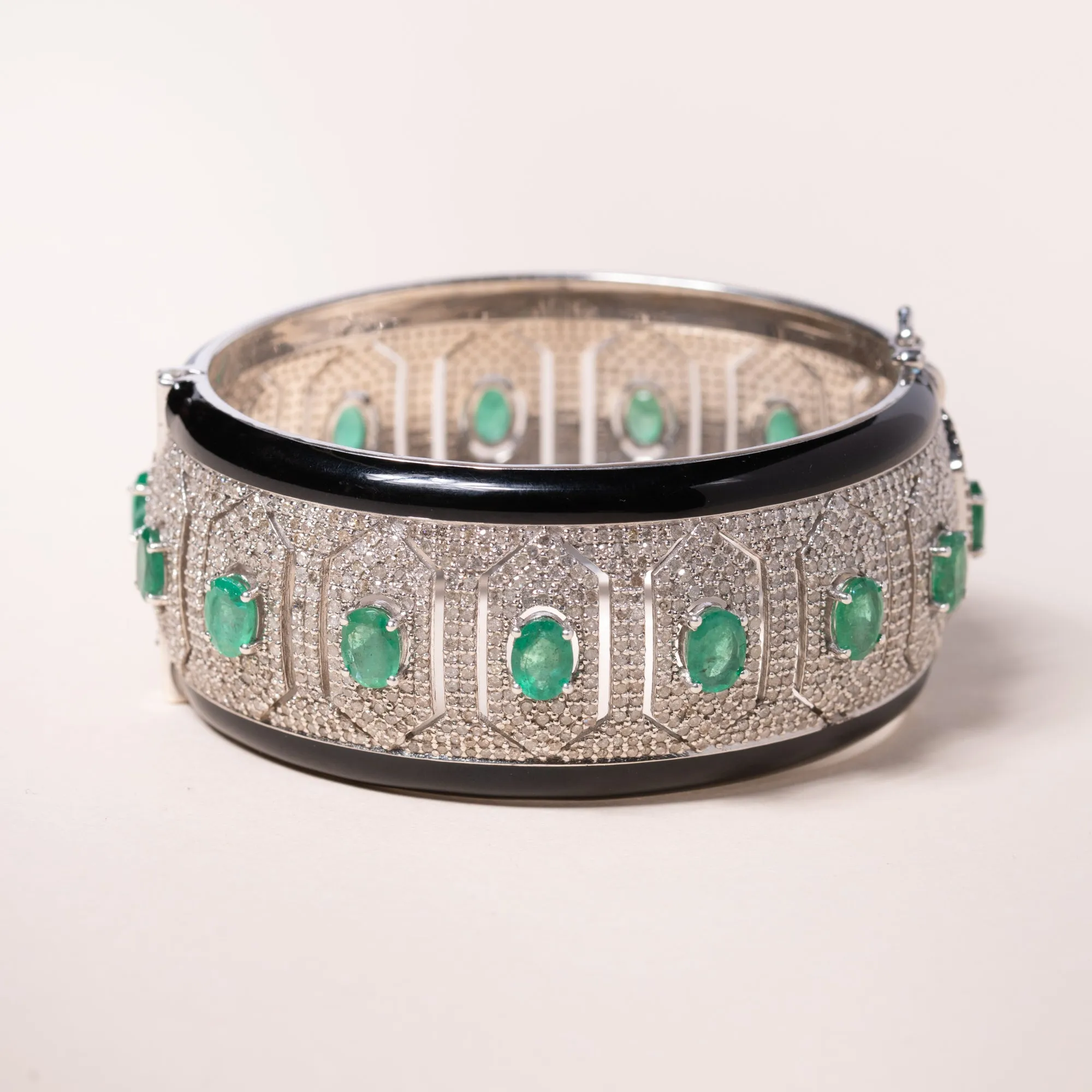 Emerald and Enamel Bracelet