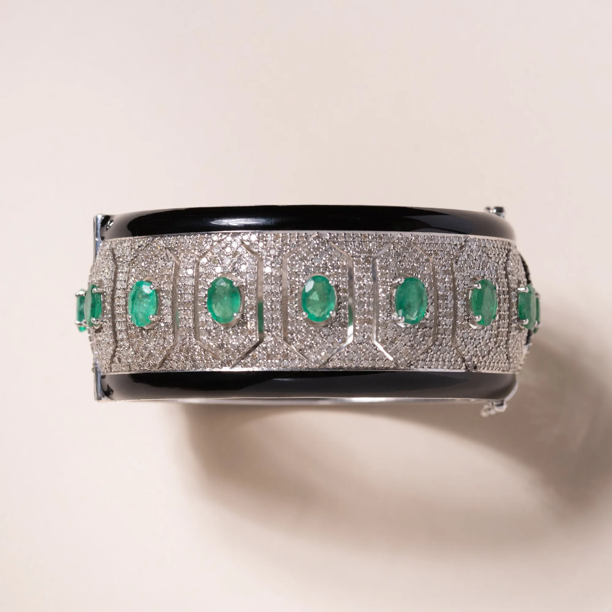 Emerald and Enamel Bracelet