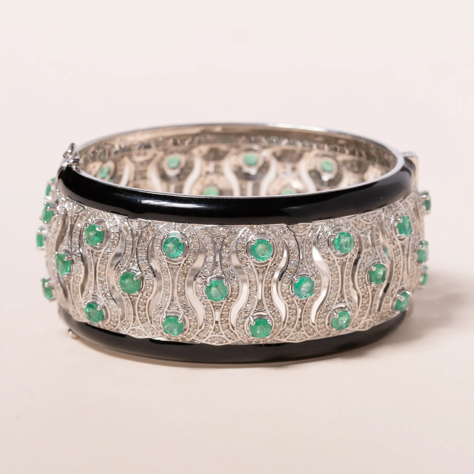 Emerald and Enamel Bracelet