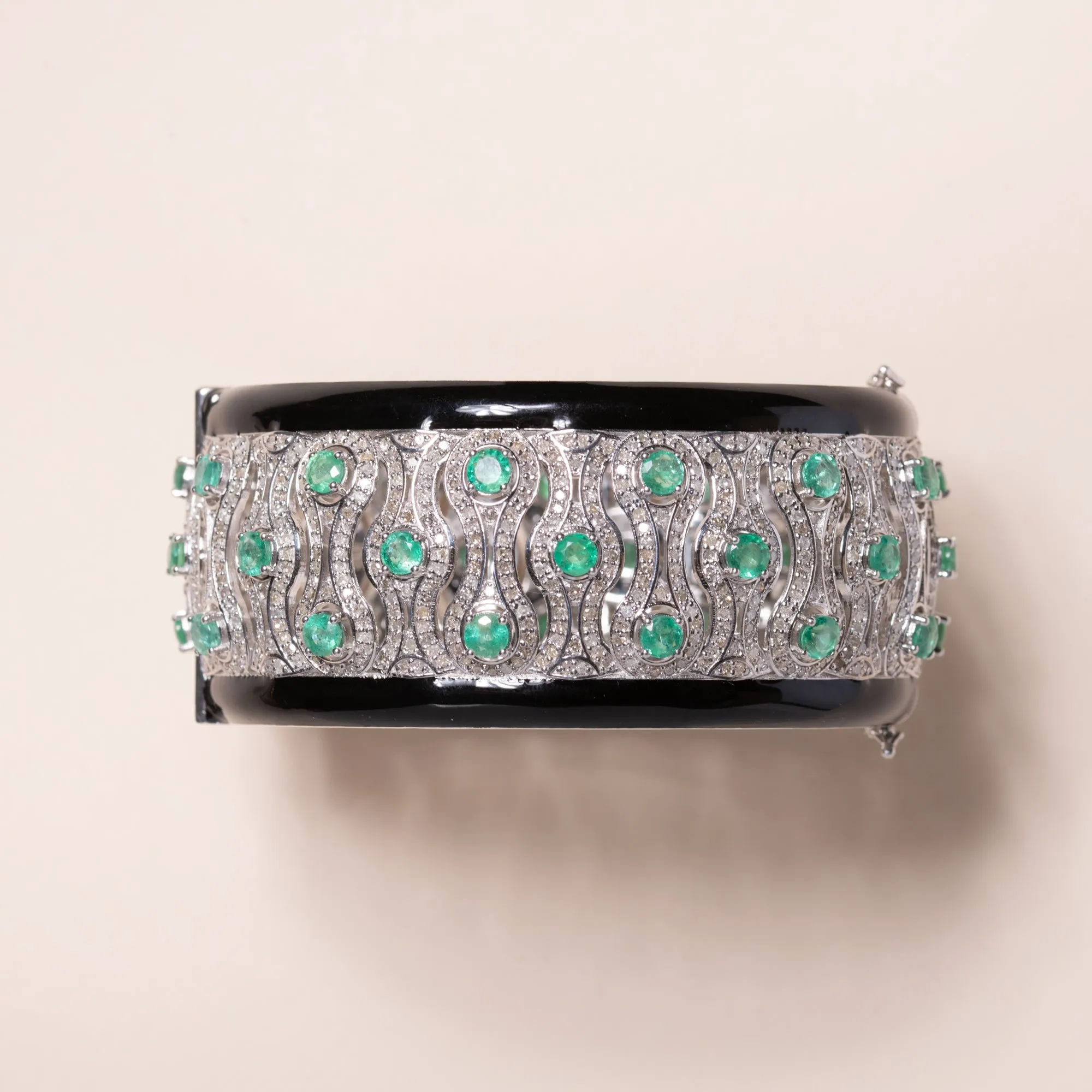 Emerald and Enamel Bracelet