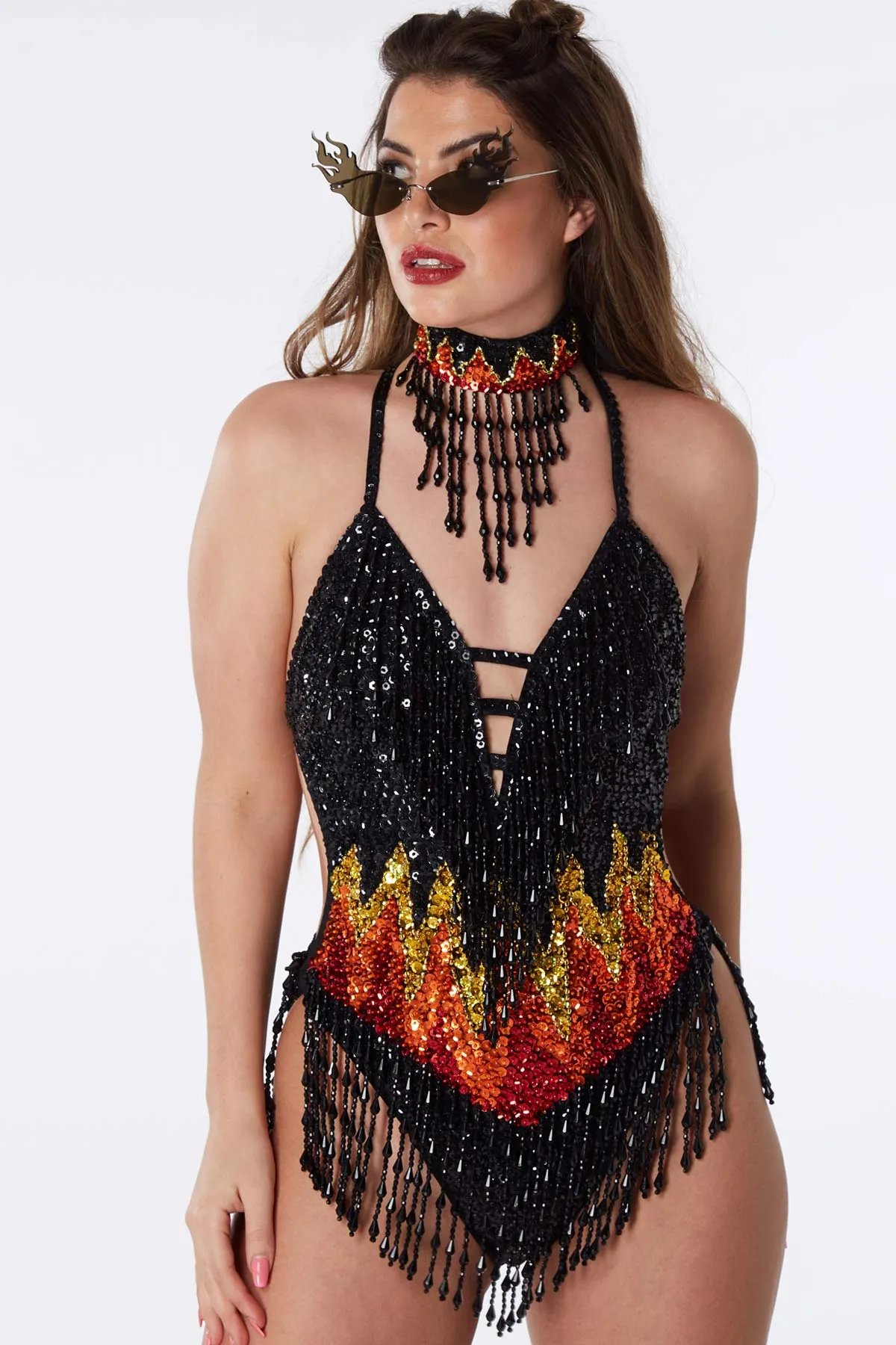 Firestarter Sequin Bodysuit