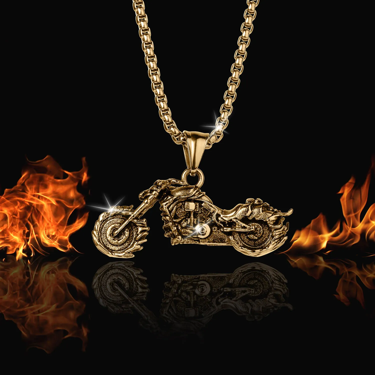 Flaming Rider Pendant