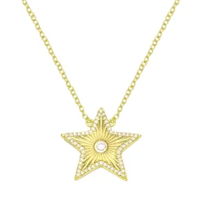 Fluted Star Necklace