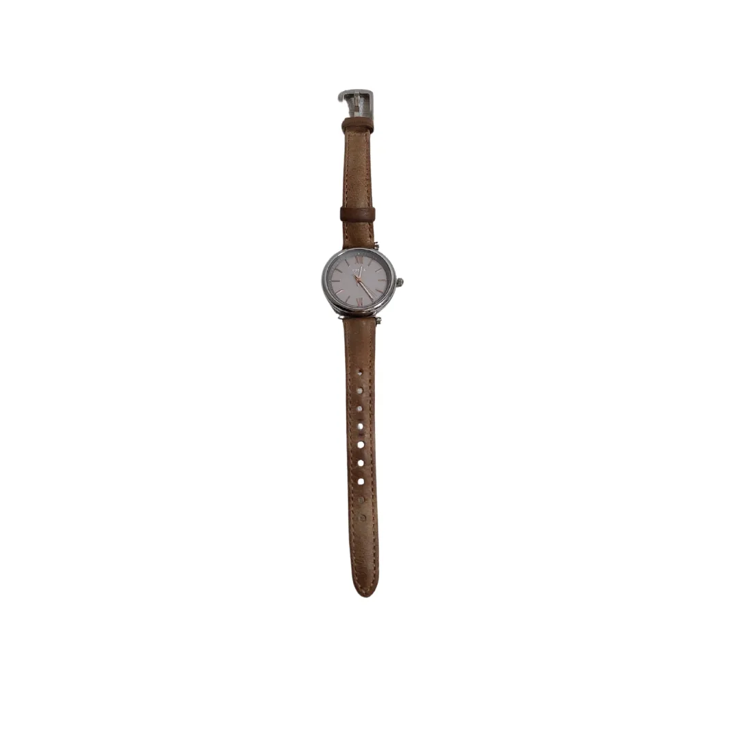 Fossil Carlie Mini Three-Hand Sand Leather Watch | Pre Loved |