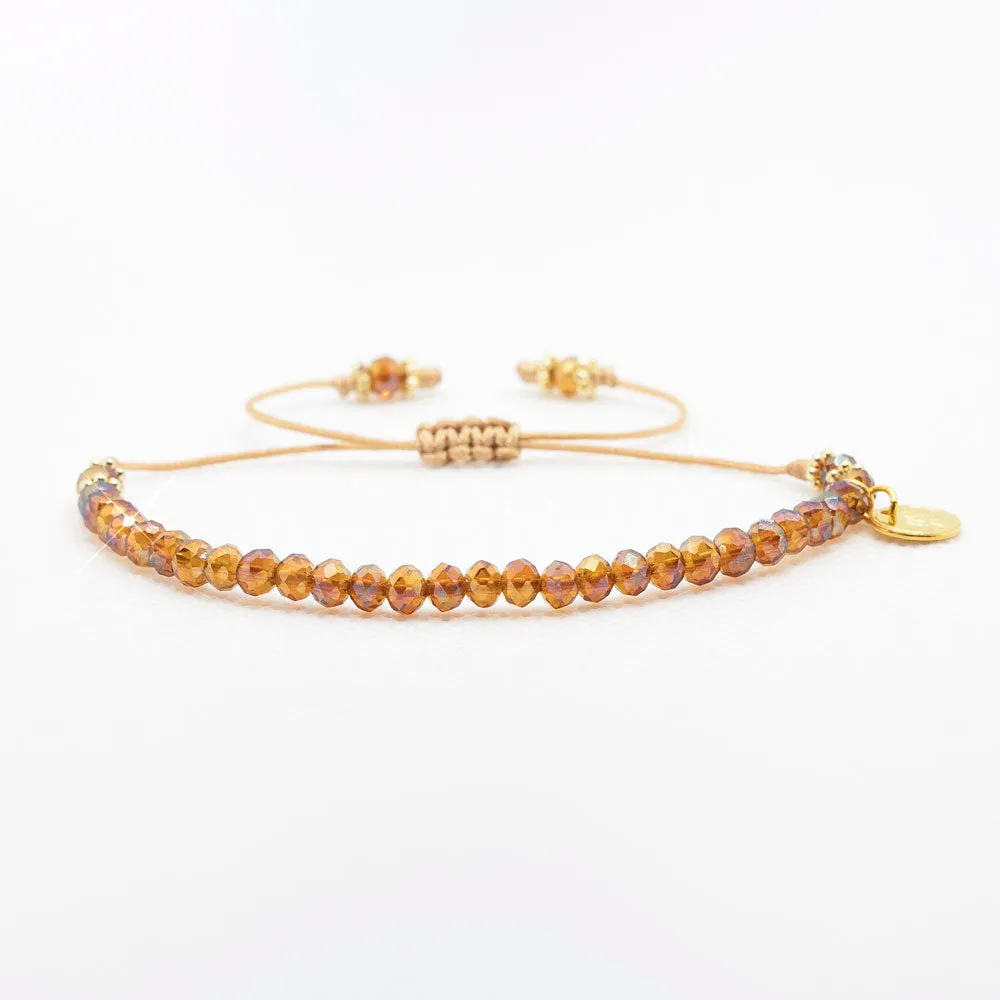 Friendship Crystal Orange Fall Bracelets