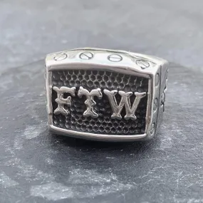 FTW Ring with Screws - Silver - R133