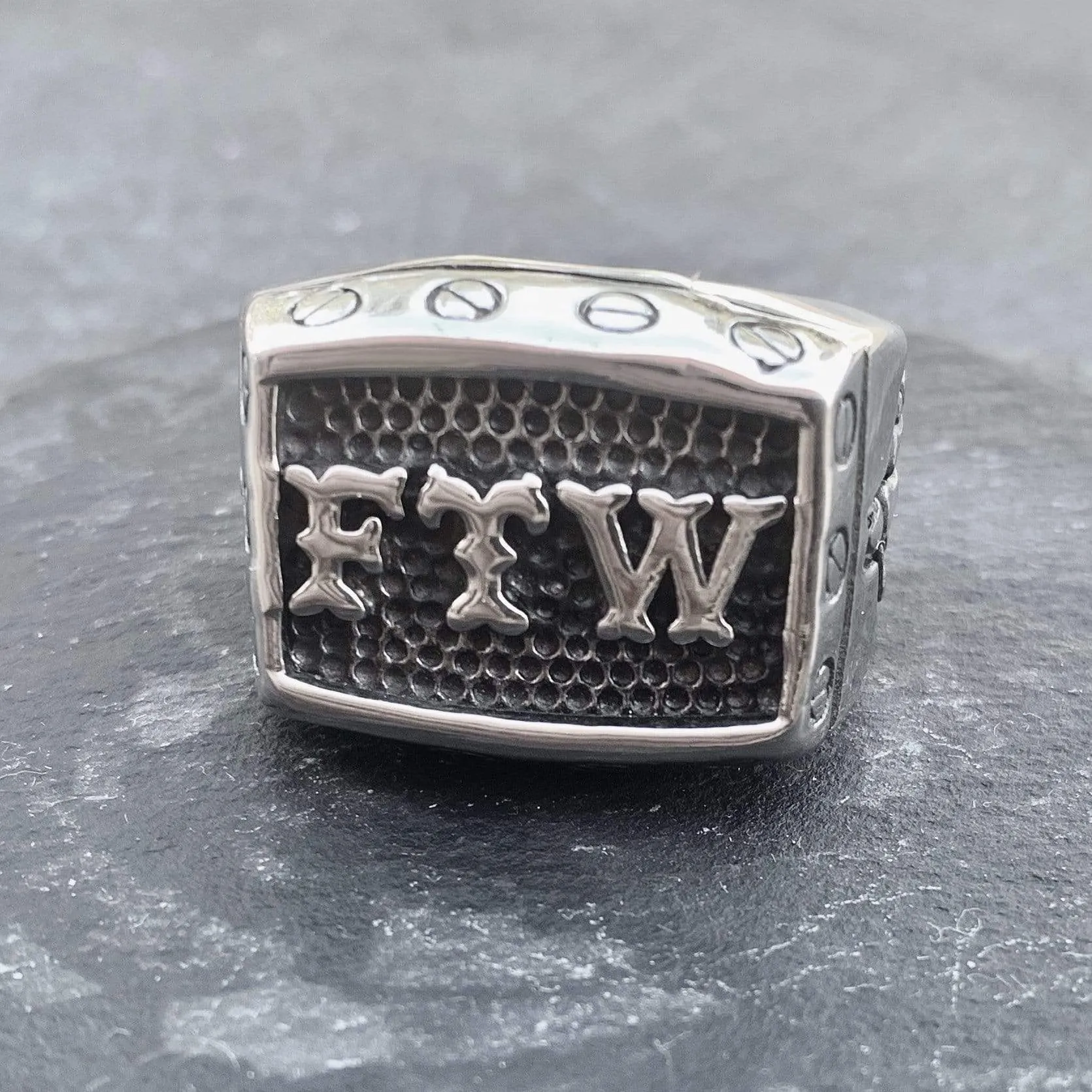 FTW Ring with Screws - Silver - R133