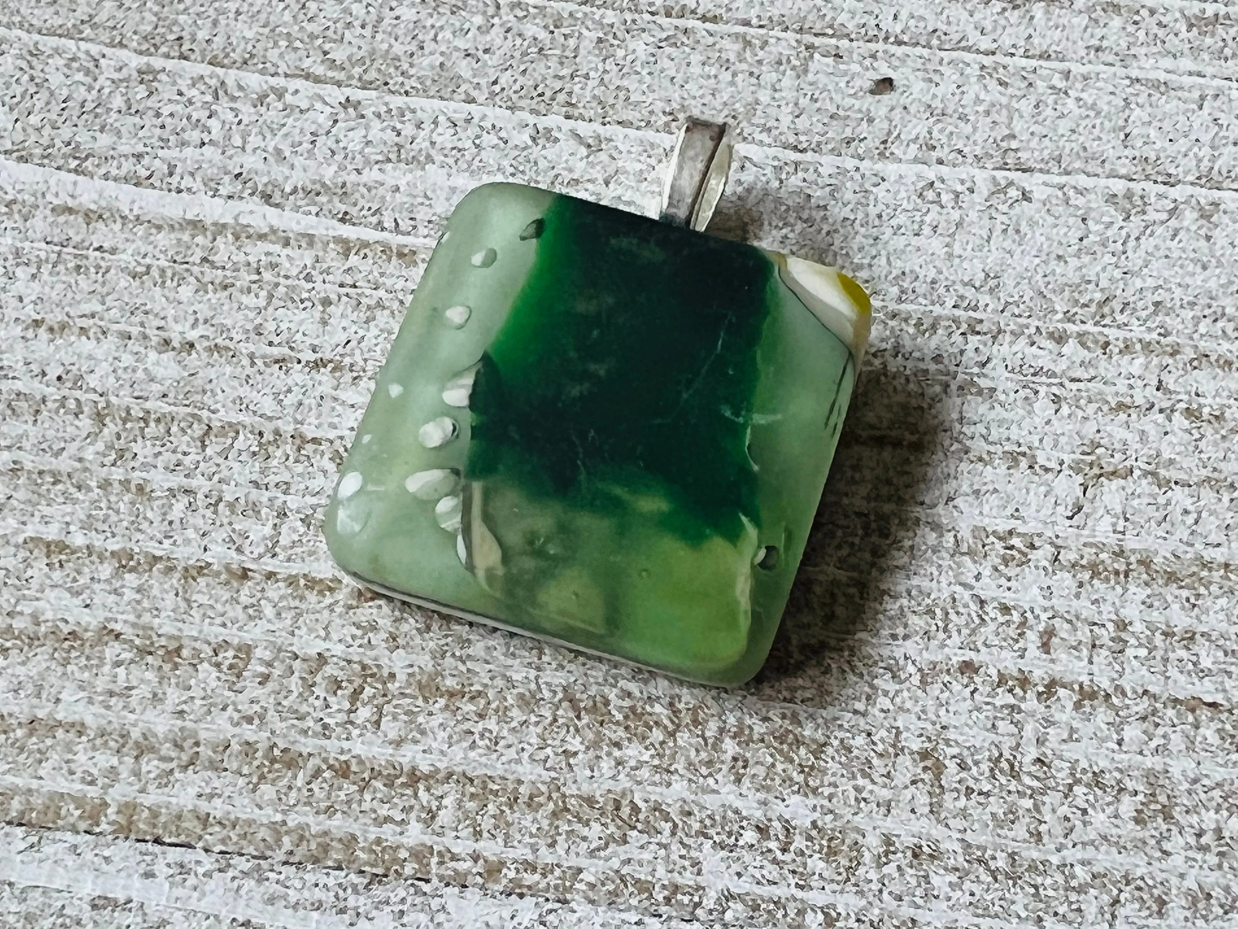 Glass Pendant~ Envy, oyster collection