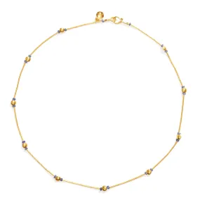 Gold and Sapphire Necklace