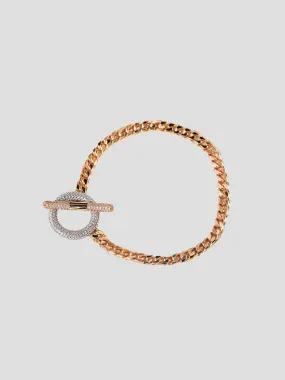 Gold Pave Toggle Bracelet