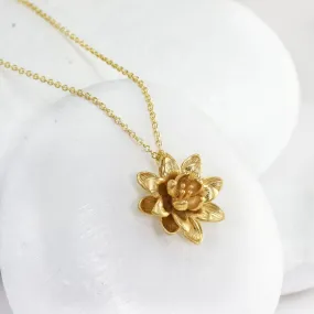 Golden Lotus Necklace