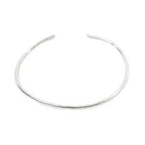 Hammered Sterling Silver Bangle