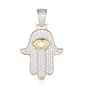 Hamsa Hand Pendant - Gold