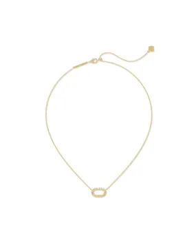 Kendra Scott Elisa Ridge Open Frame Short Pendant Necklace