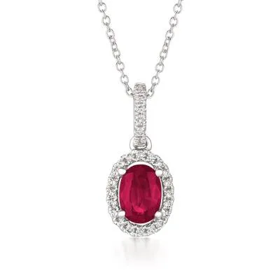 LeVian Ruby and Diamond Necklace