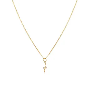 Lightning Necklace | 14k Gold