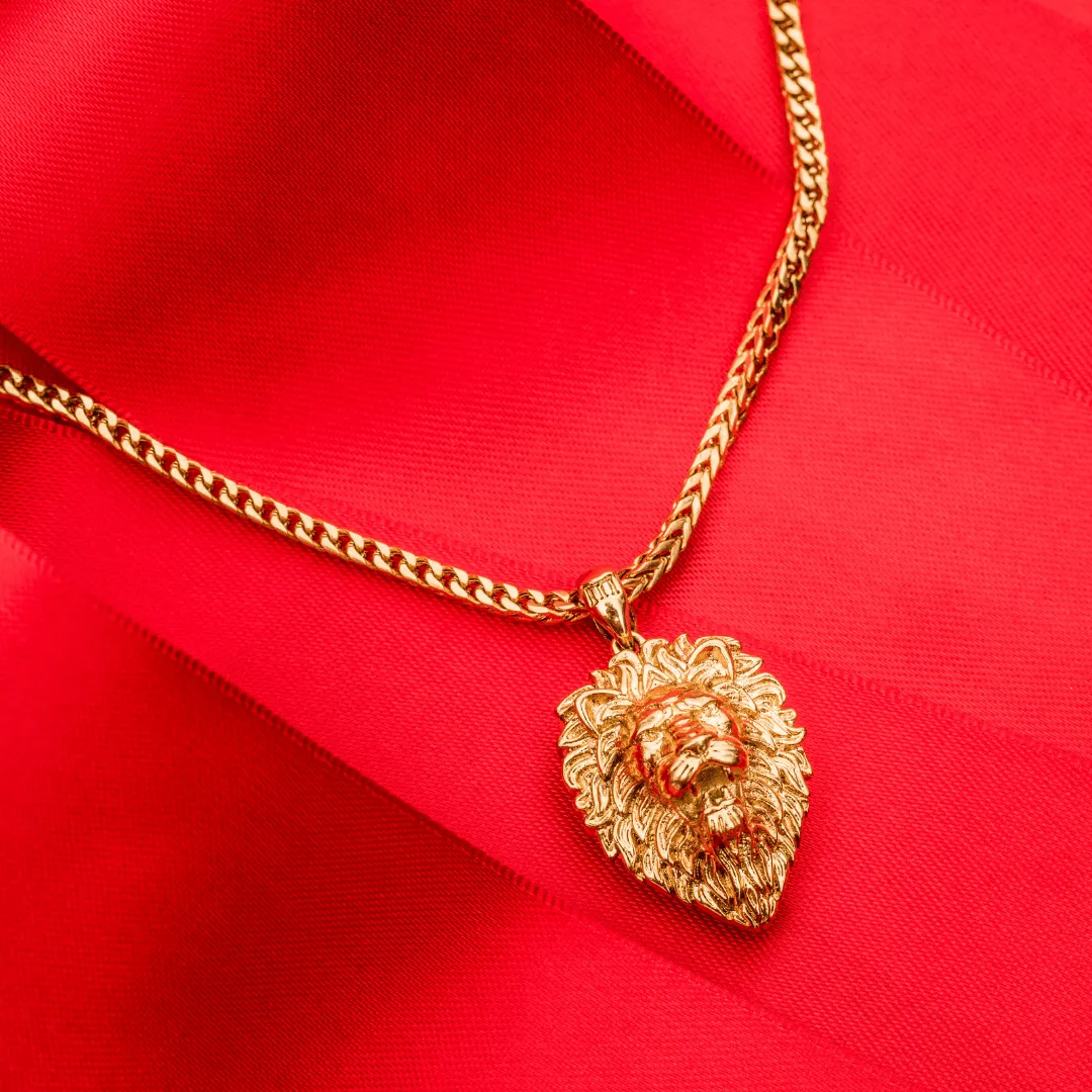 Lion Pendant - Gold