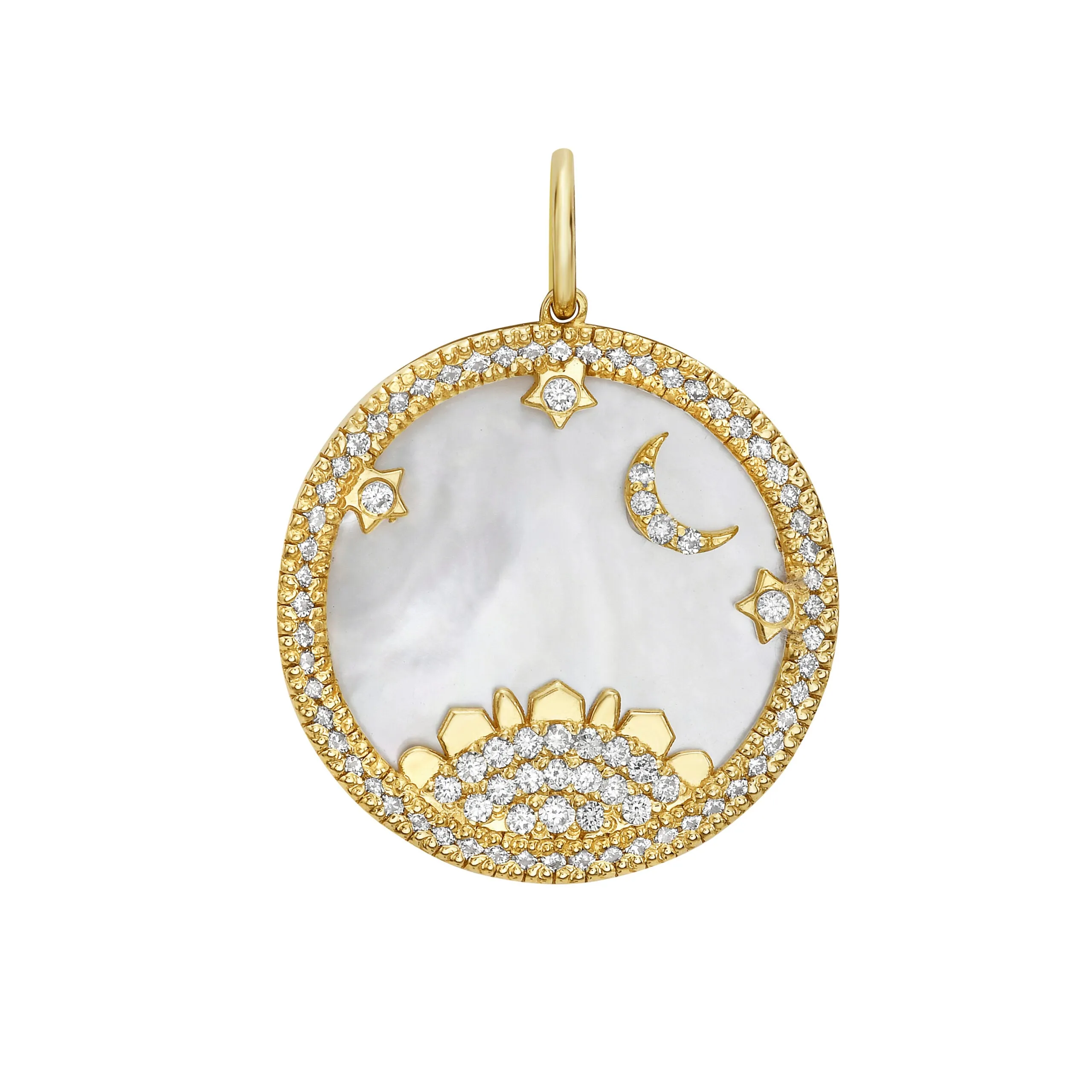 Lionheart - Starry Night - Interchangeable Charm with Diamonds, Yellow Gold