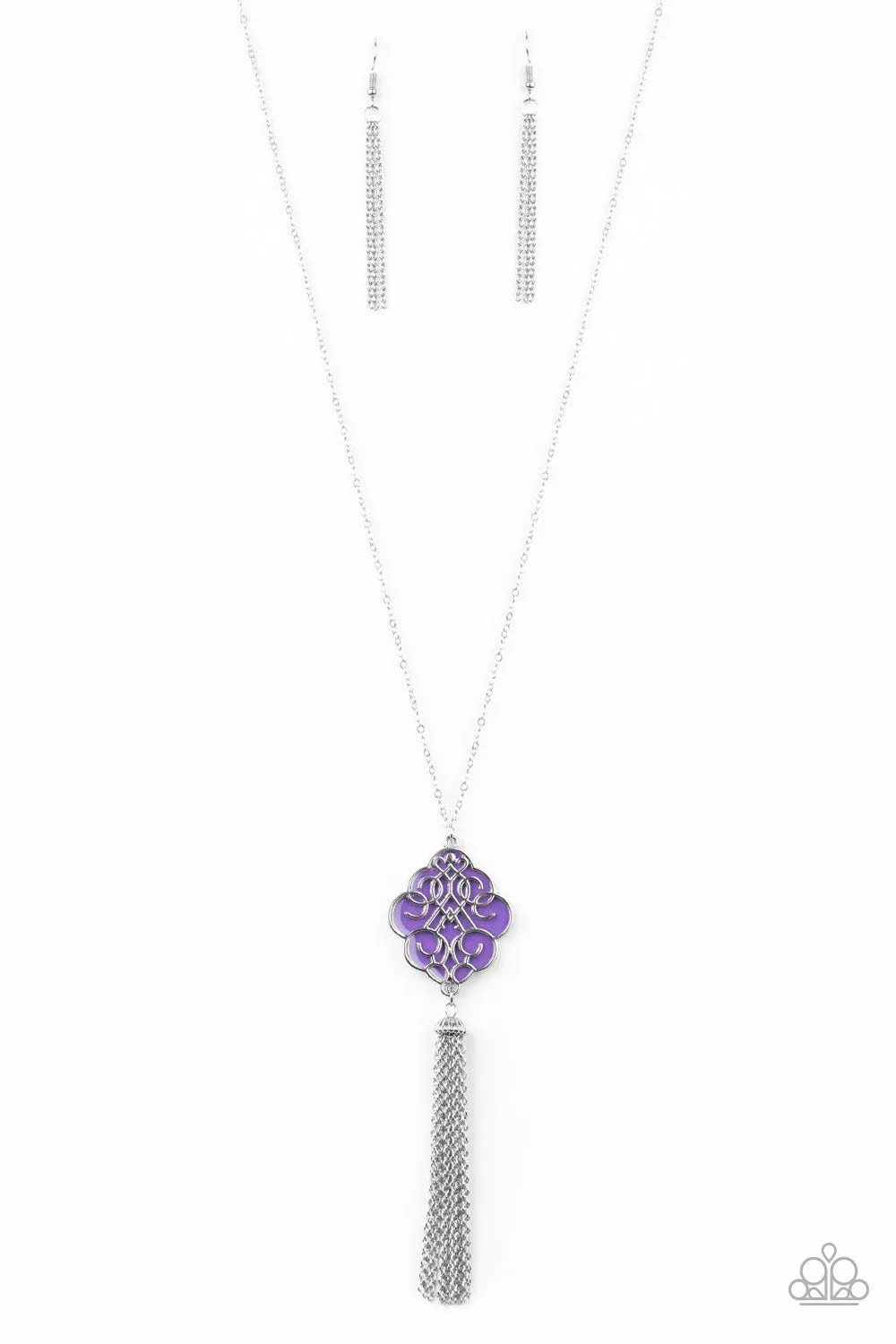 Malibu Mandala - Purple Necklace