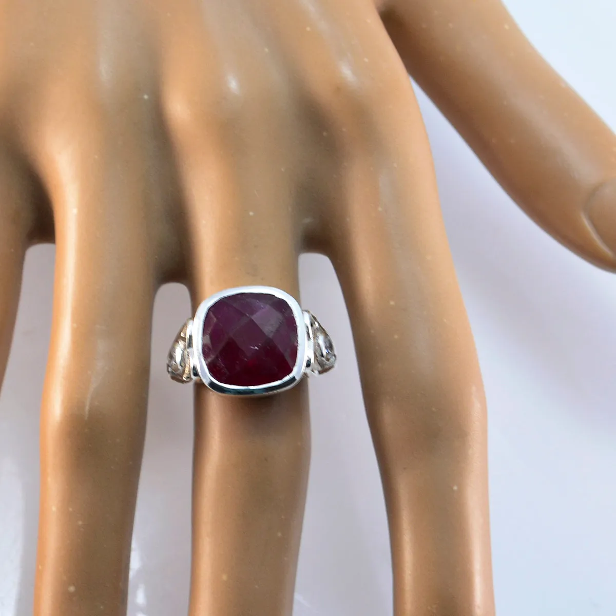 Marvelous Gemstone Indianruby 925 Sterling Silver Ring Jewelry Repair