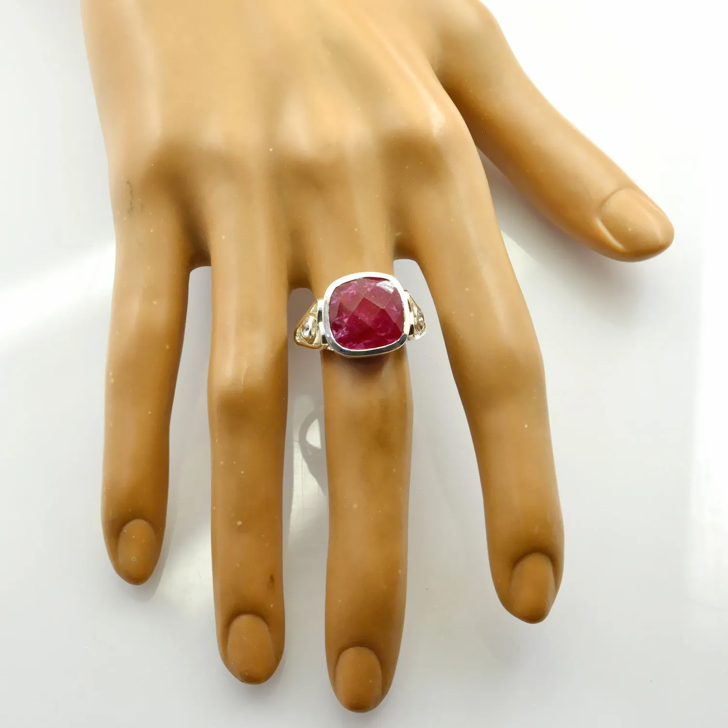 Marvelous Gemstone Indianruby 925 Sterling Silver Ring Jewelry Repair