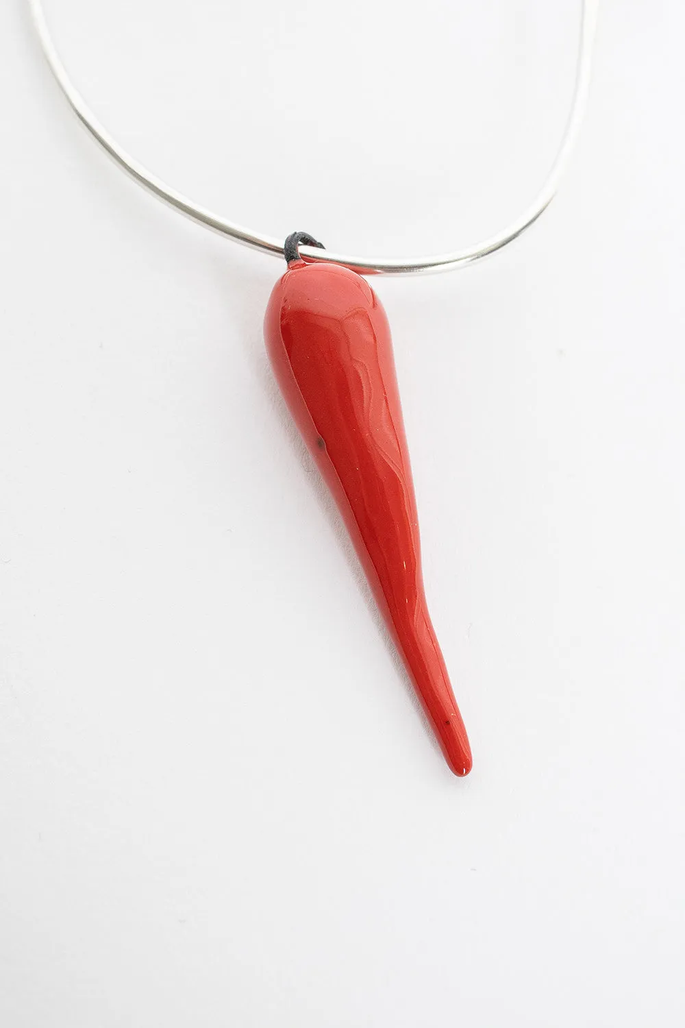 Medium Round Brooch Chilli