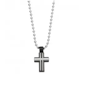 Mens cross stainless steel - silver