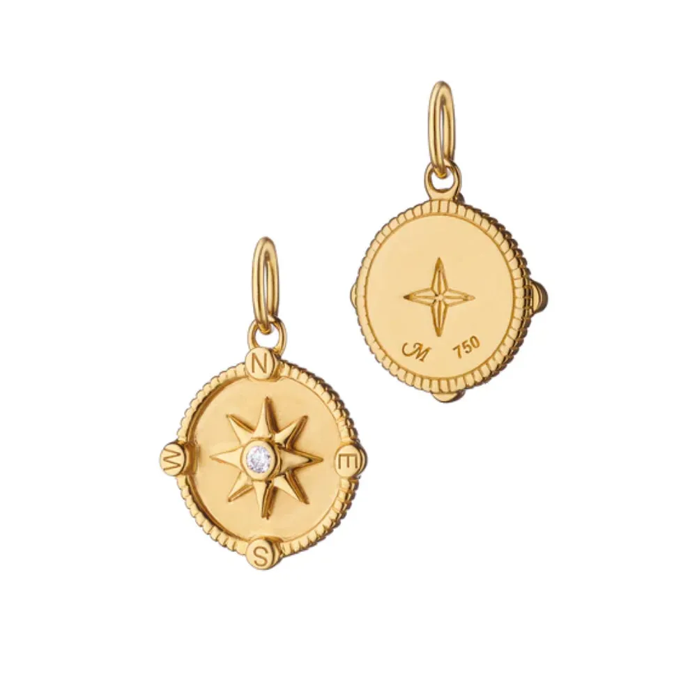 Monica Rich Kosann Mini Adventure Compass Charm