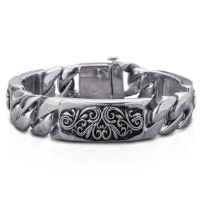 Montana Scroll Bracelet Steel