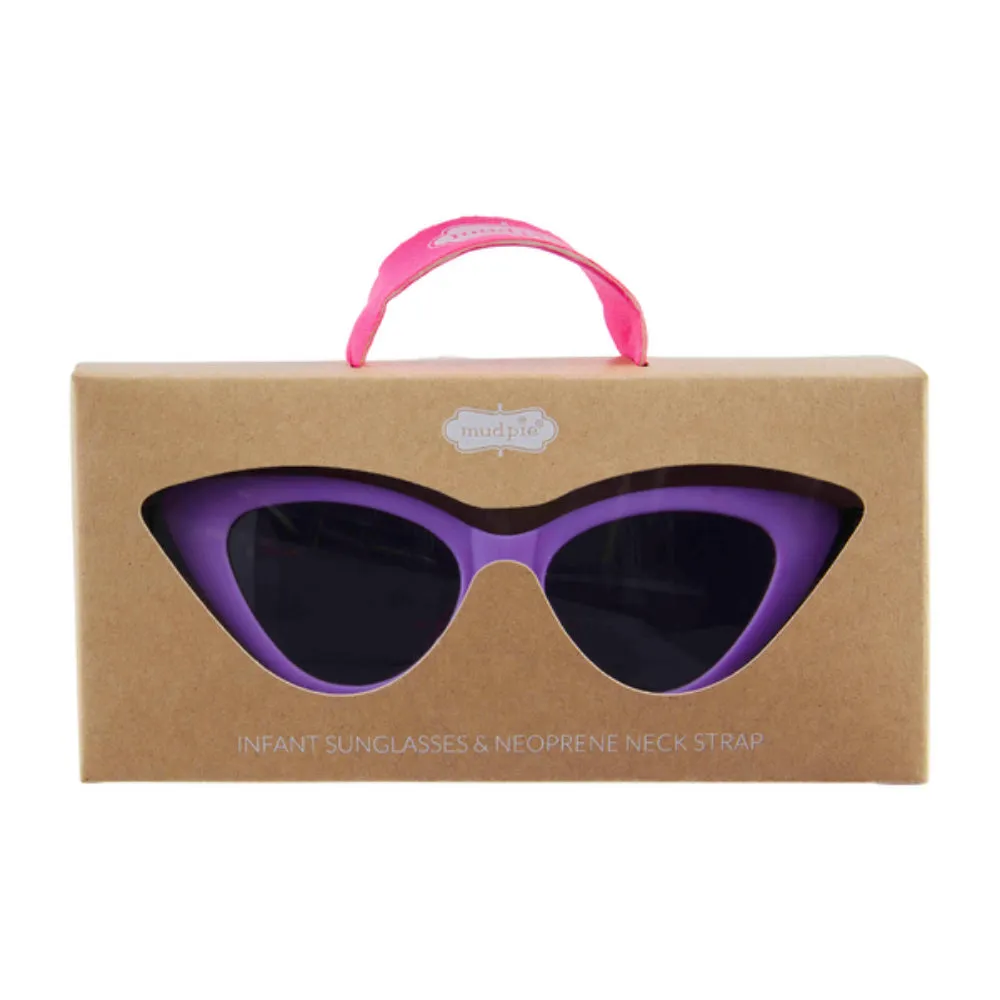 Mud Pie Girl Sunglasses & Strap Set