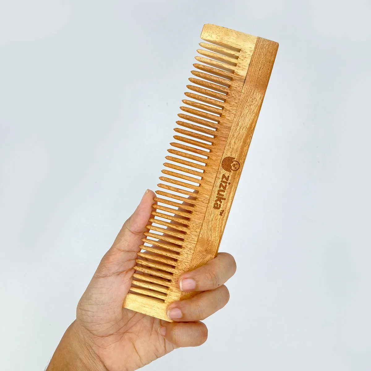 Oil Treated Neem Comb -Wide Tooth, Natural Detangling, Anti-Static