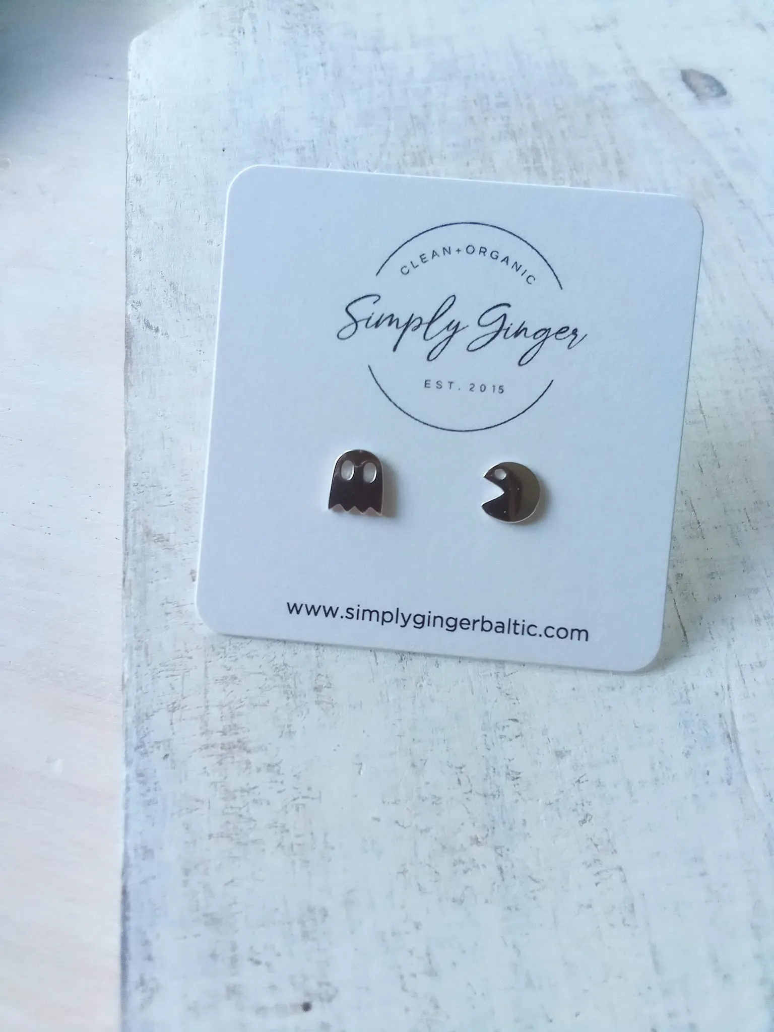 Pac Man Earrings ll Sterling Silver Studs ll Little Girls Earrings ll Birthday Gifts