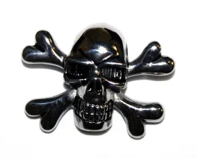 Stainless Steel Large Skull and Cross Pendant- UDINC0466