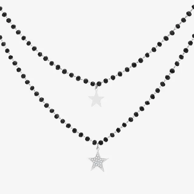 Stainless Steel Star Choker Necklace Women's Jewelry