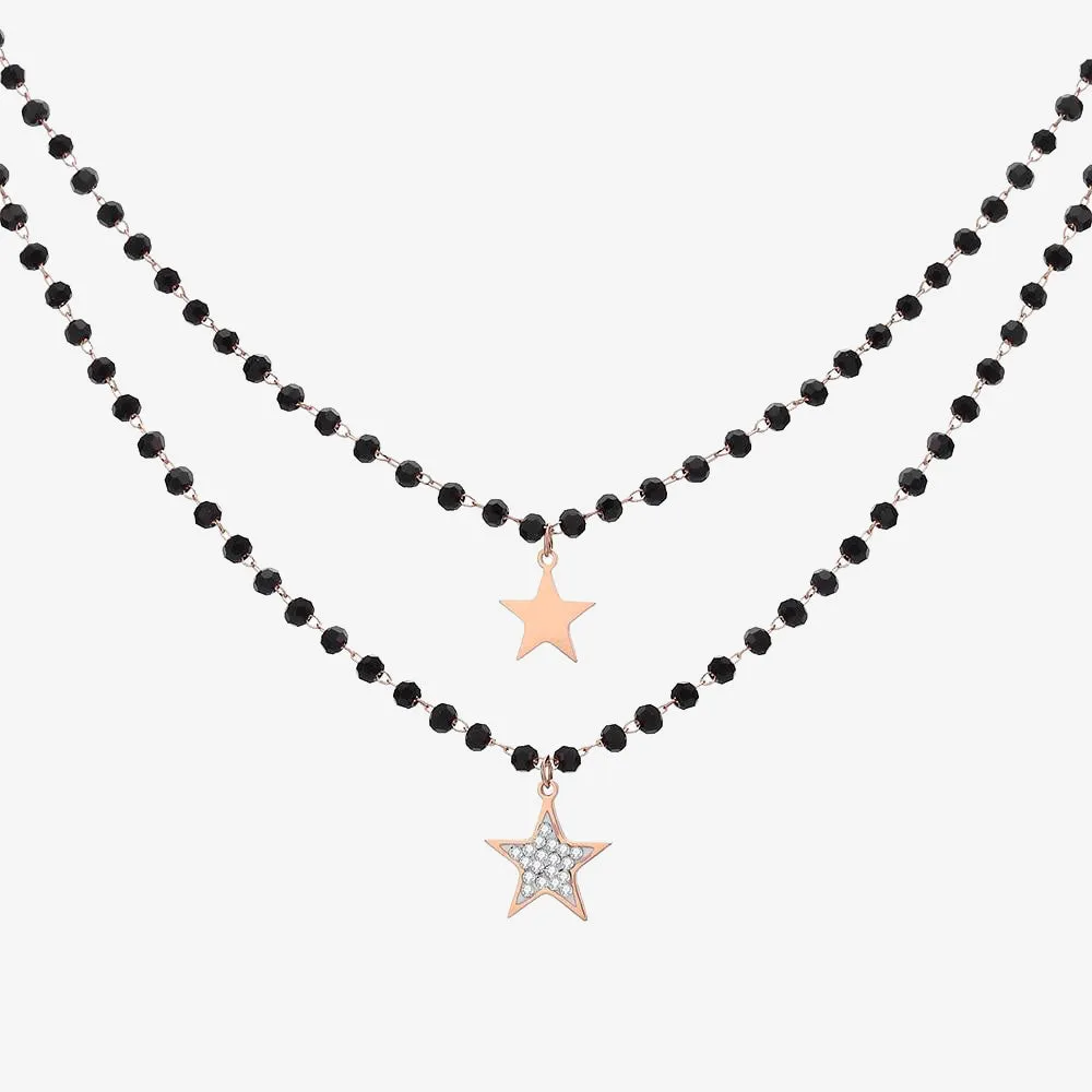 Stainless Steel Star Choker Necklace Women's Jewelry