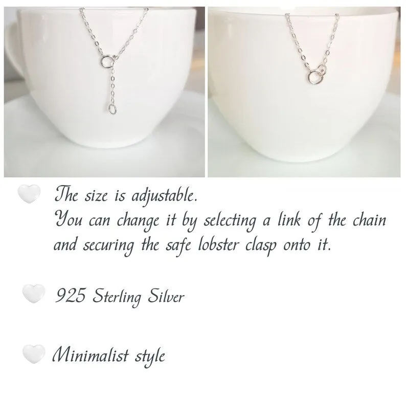 Sterling Silver Alphabet Pendant Necklace