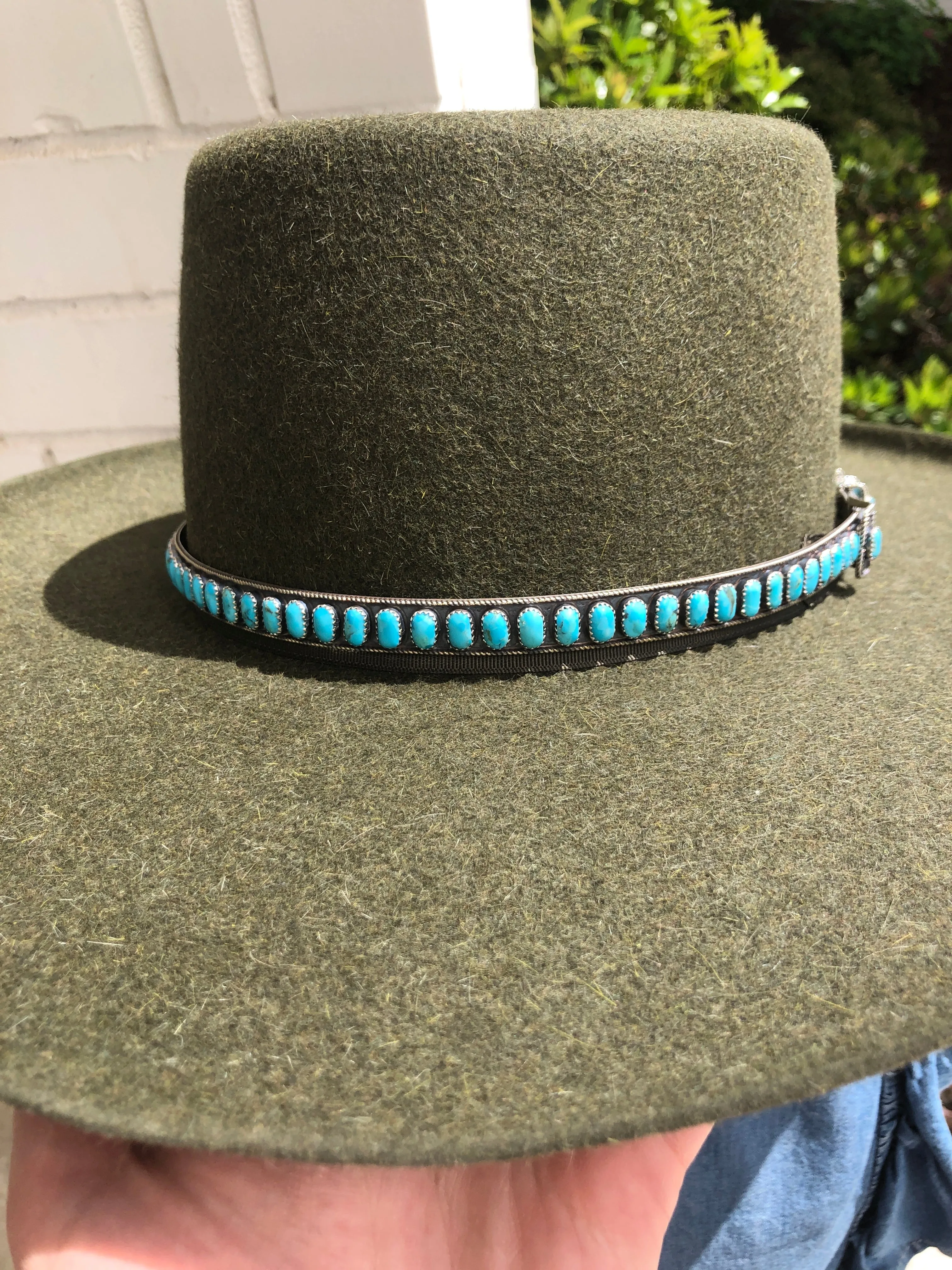 Sterling Silver and Kingman Hat Band