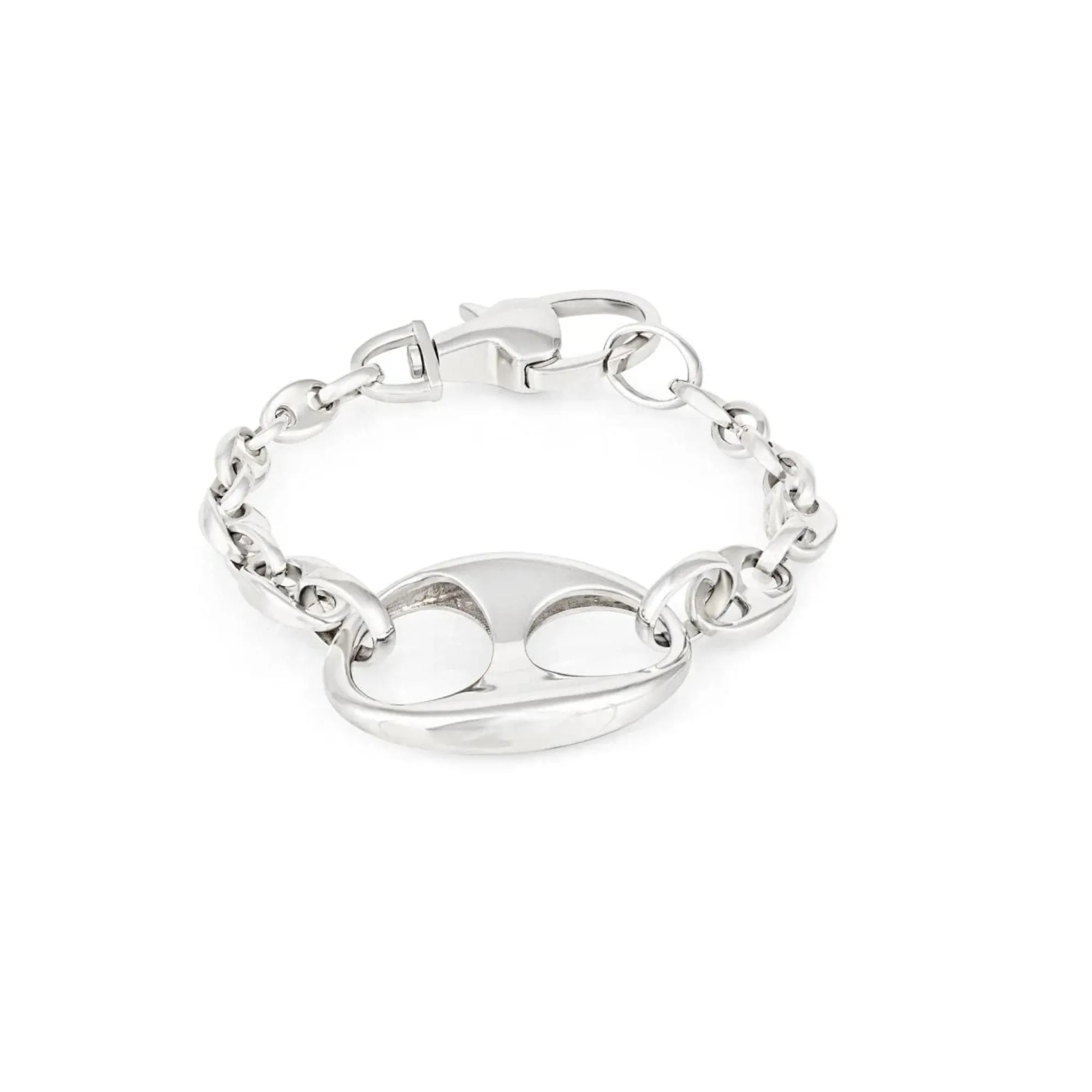 VINCENT PEACH STERLING SILVER PETITE DORADO BRACELET WITH EQUESTRIAN CLASP