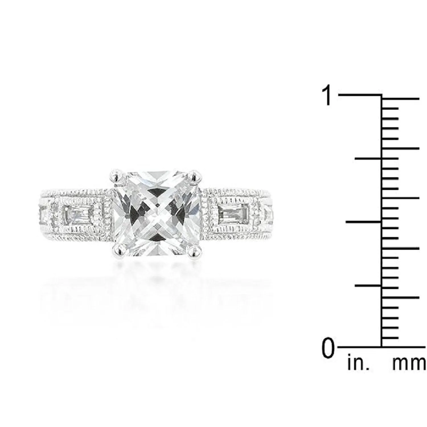 WildKlass Clear Cubic Zirconia 5-Stone Ring